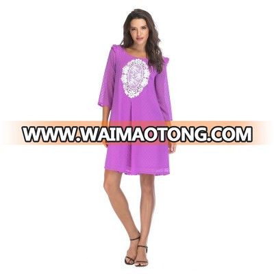 High Quality Classic Style Of Dress Purple Dress